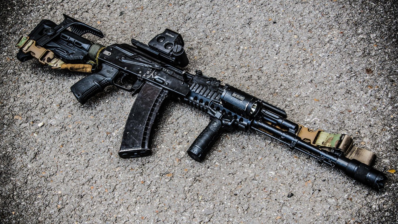 AK-74 with commercial supplements