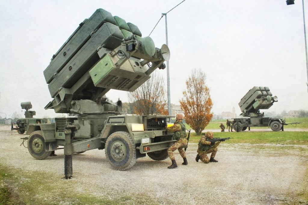 Italian army uses Aspide missiles as one of their air defense assets