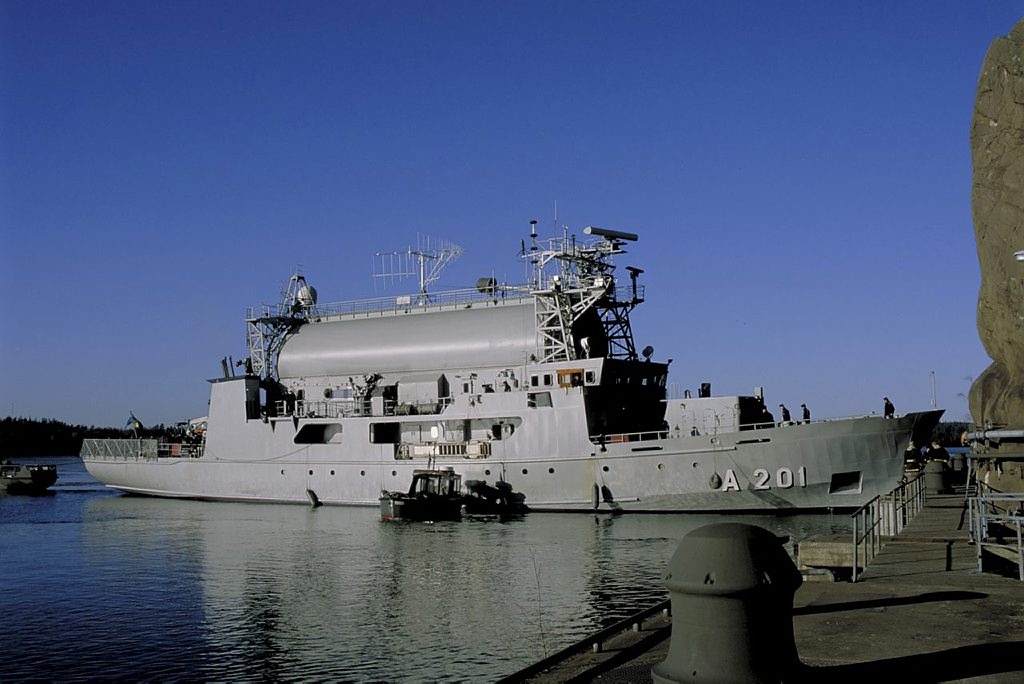 The Swedish reconnaissance ship Orion / Photo credit: Tomasz Grotnik