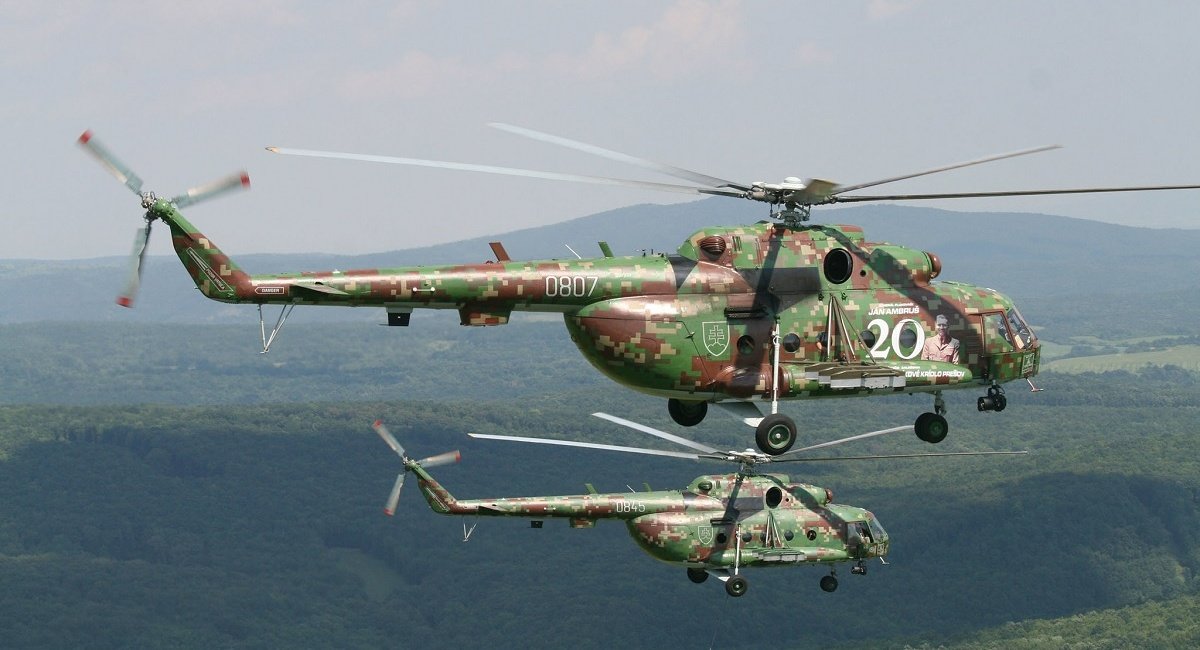 Mi-17 helicopters of the Slovakian Air Force