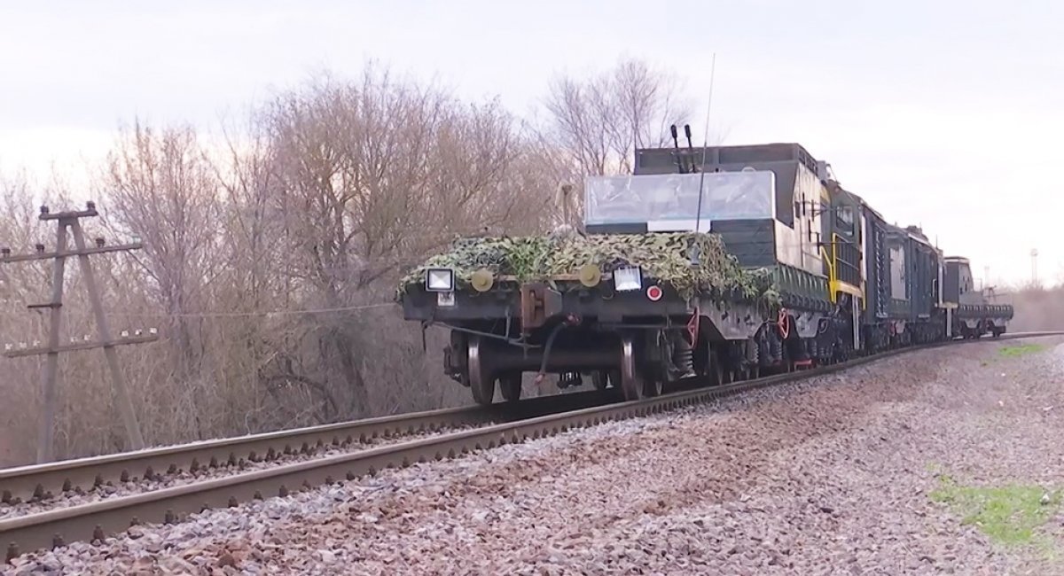 Volga armored train of the russian 