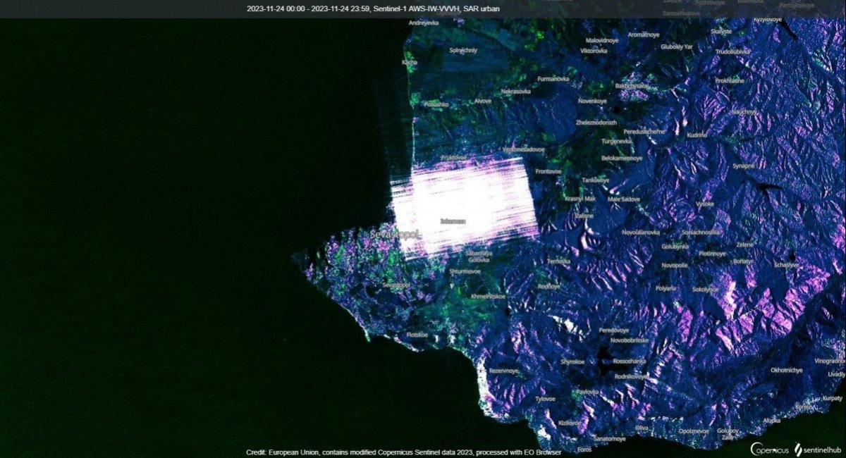 Powerful electromagnetic interference results in intensely illuminated spots in SAR satellite images Defense Express 644 Days of russia-Ukraine War – russian Casualties In Ukraine