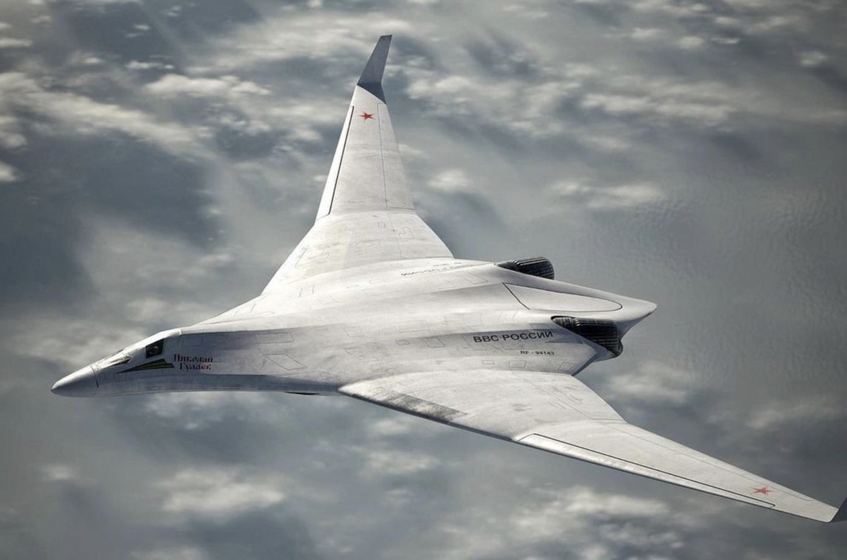 Illustrative render of the russian bomber developed under the Poslannik program, aka PAK DA / Defense Express / Leaked Documents Reveal russian Plans For Tu-95MS, Tu-160, and Tu-22M3 Modernizations, With Numbers and Costs