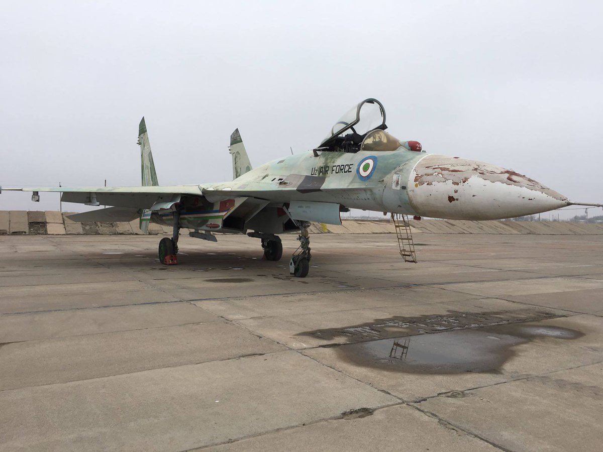 Retired Su-27 of the Uzbek Air and Air Defence Forces / Defense Express / With Over Fifty Aging MiG-29s and Su-27s, Uzbekistan Seeks Replacement From China, not russia