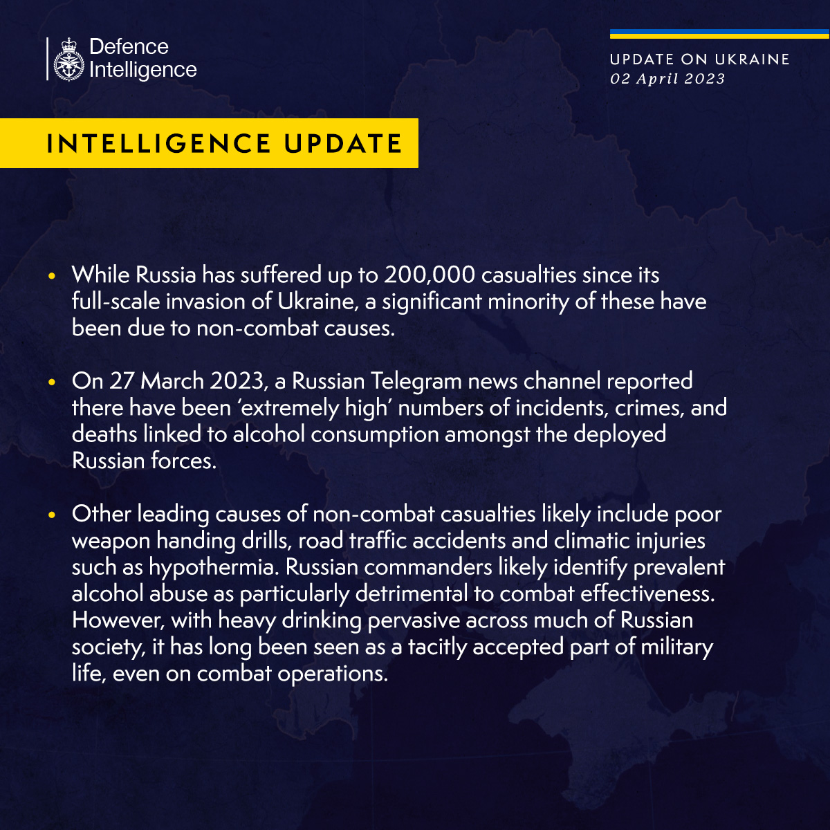 The UK Defense Intelligence Says Alcohol Consumption Among Leading Causes of russia’s Non-Combat Casualties, Defense Express