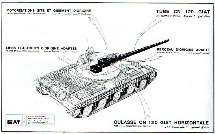 Layout of the tank developed under the T59 project / Defense Express / T-72 With Leclerc's Turret and T59 Project: Interesting Yet Failed Tank Experiments of the Past