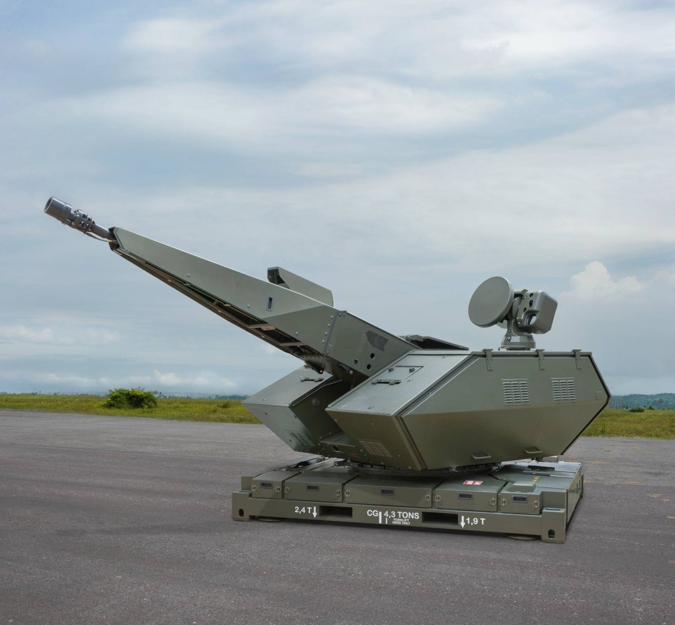 Ukrainians Have Been Shooting Down UAVs, Missiles by Anti-aircraft Guns for Long Time, So U.S. Wants Arm Itself With Such Air Defense Systems, Stationary module of the Skyranger air defense system