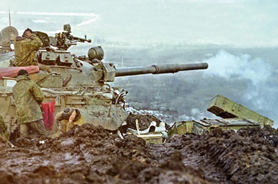 russian T-62 in Chechnya, early 2000s