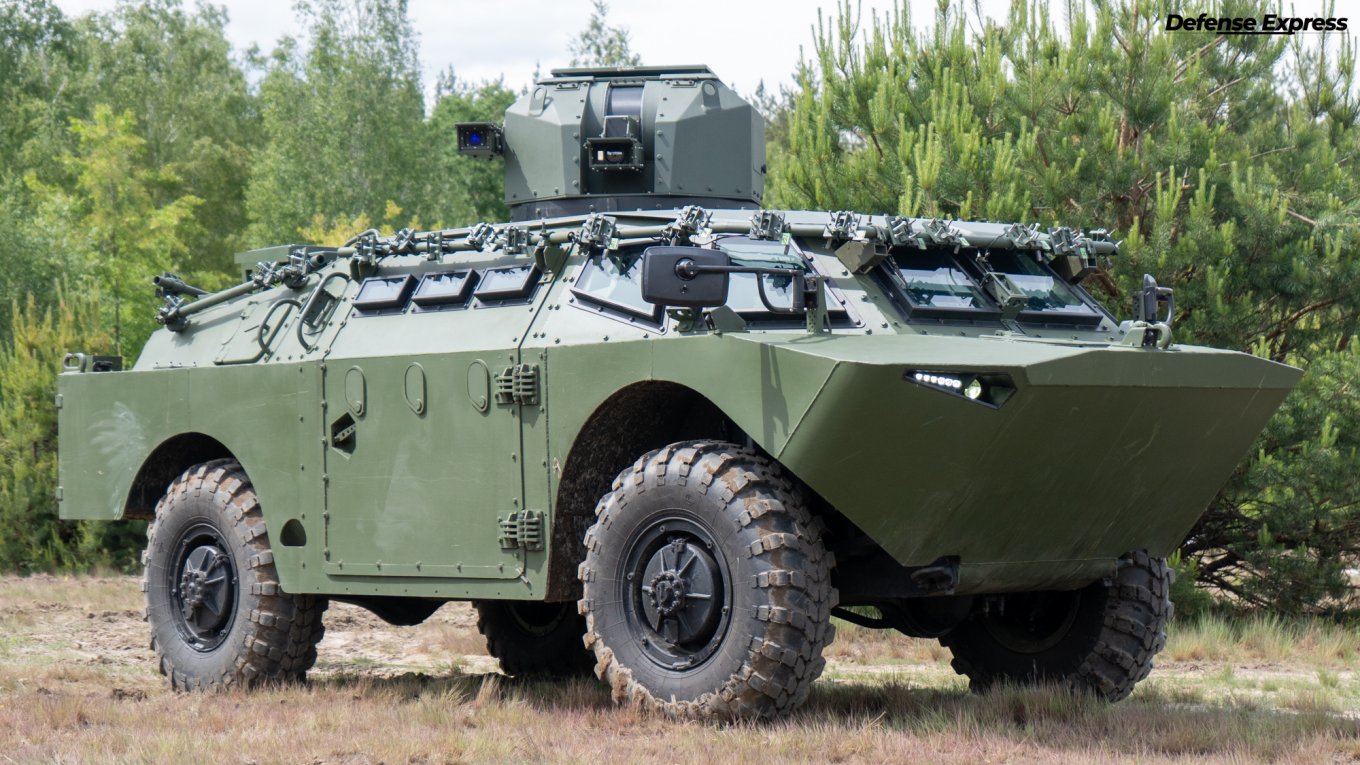 ArmSpecTechnology BRDM-2M fitted with the anti-drone active protection system / Open source photo