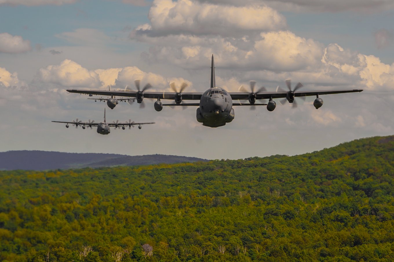 Flight of three MC-130J Commando IIs designated for U.S. SOF use