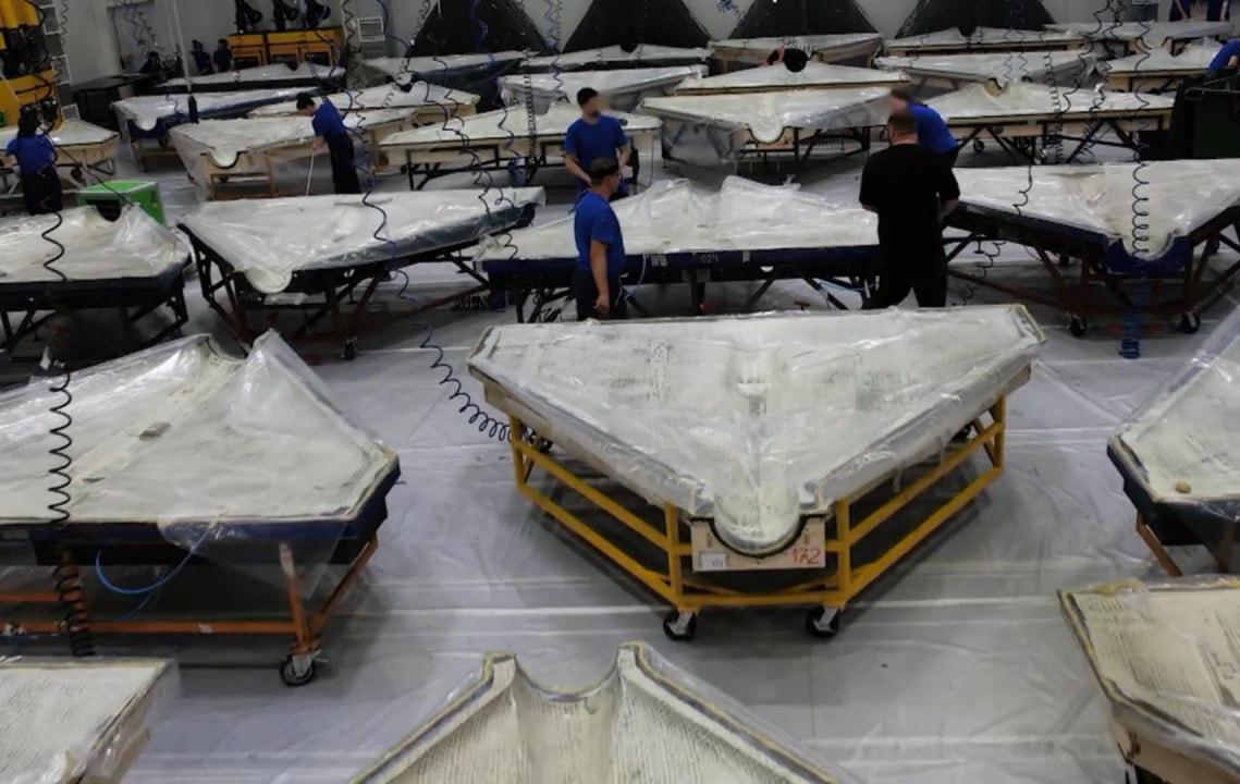 russia shows off mass production of Shahed/Geran-2 drones for propaganda purposes, summer 2025 / Open-source photo