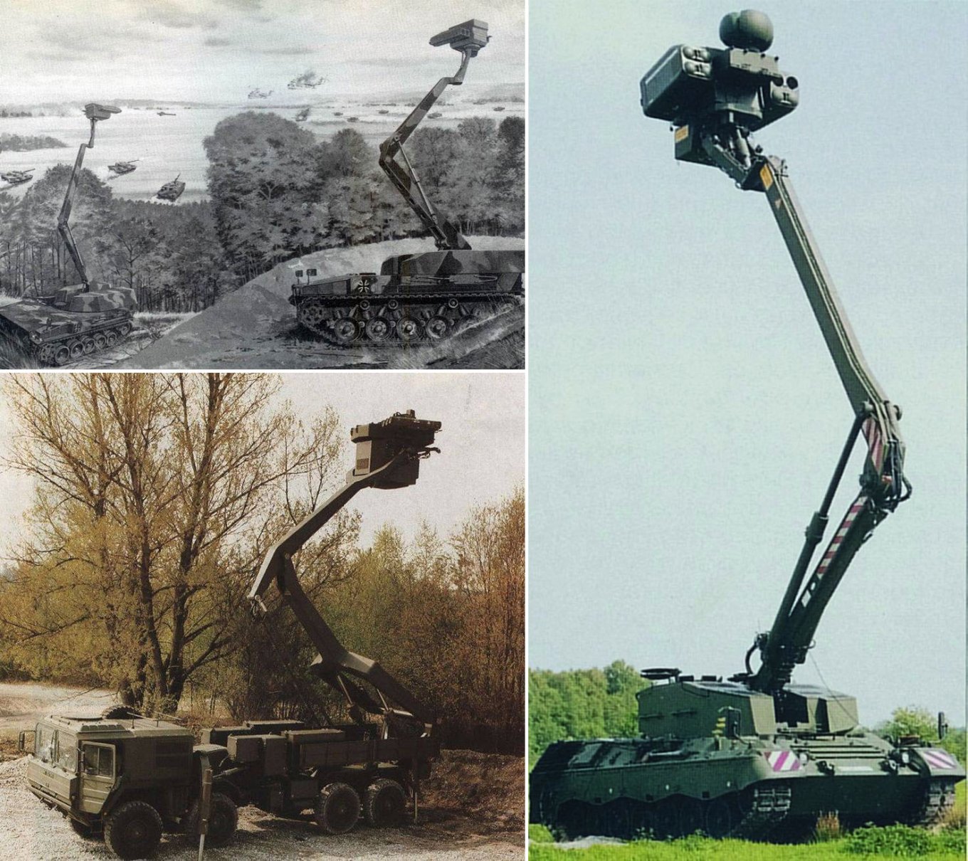 Examples of experiments with weaponized aerial lifts