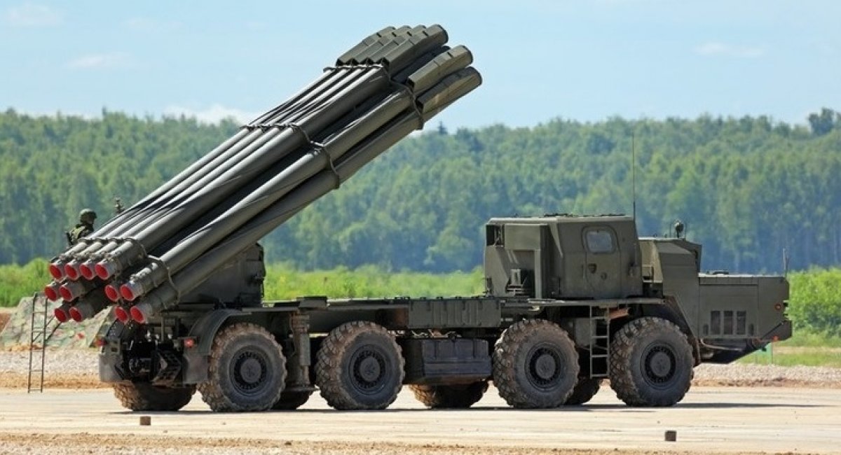 A Tornado-S multile launch guided rocket system
