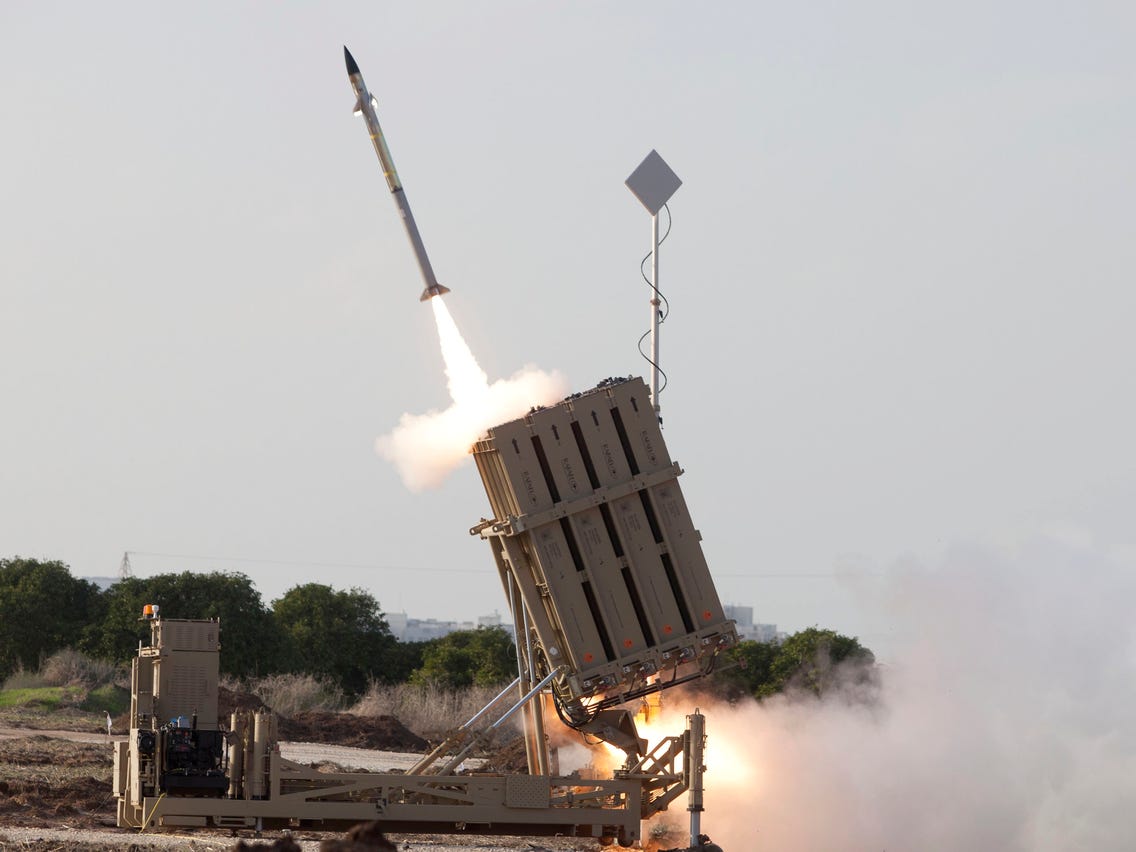 Iron Dome missile launch / Russians Want to Shoot Down HIMARS Rockets With an 