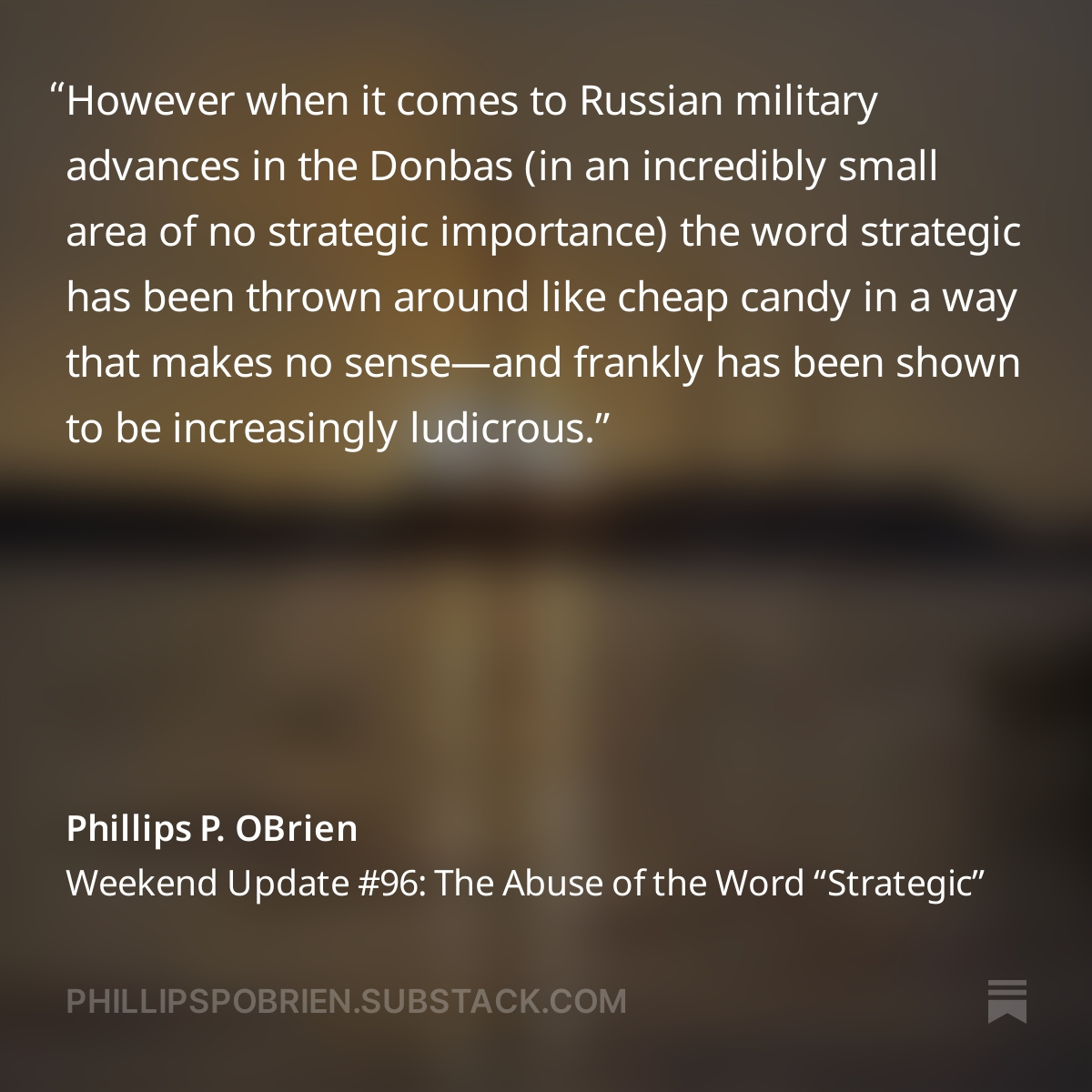 Defense Express / Expert: Media Abuse the Word Strategic