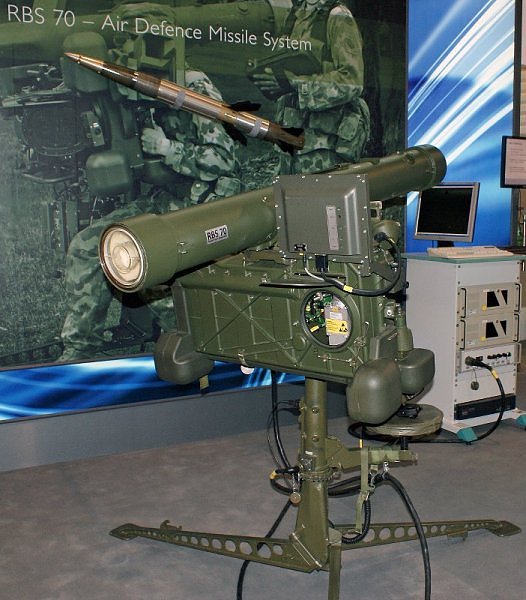 RBS 70 MANPADS with laser guidance system