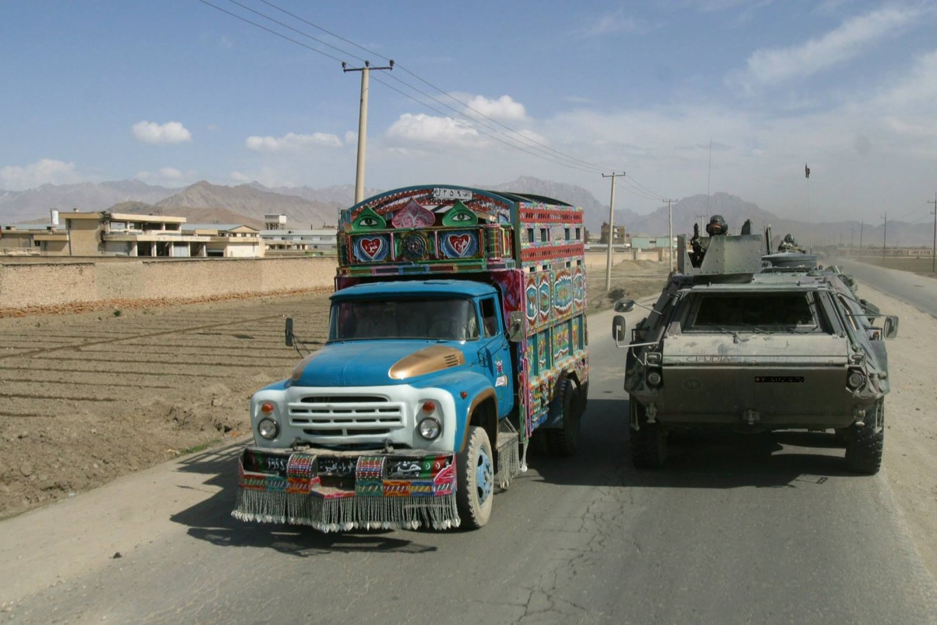 German Fuchs with reinforced protection during patrol in Afghanistan