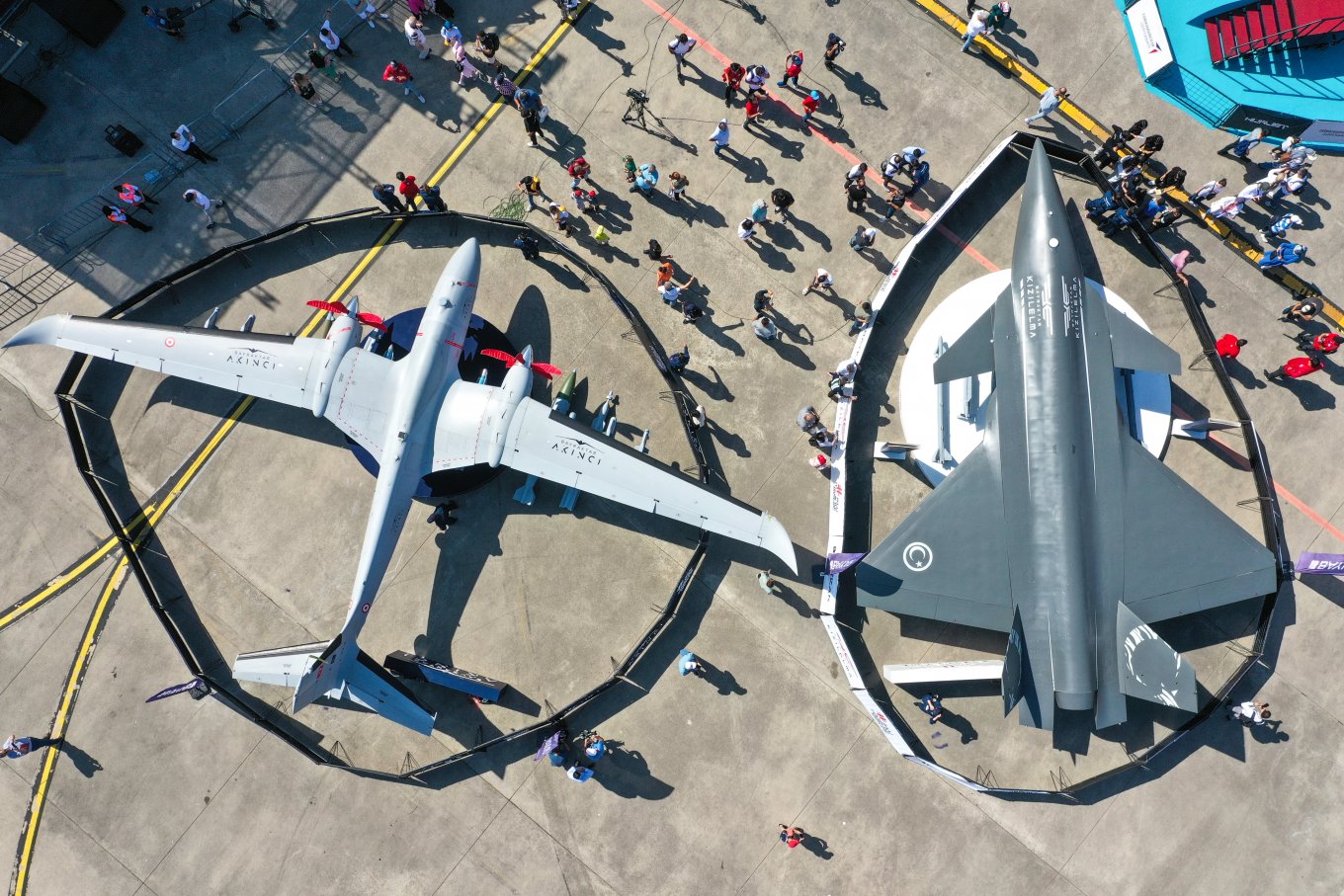 Akıncı and Kizilelma drones together