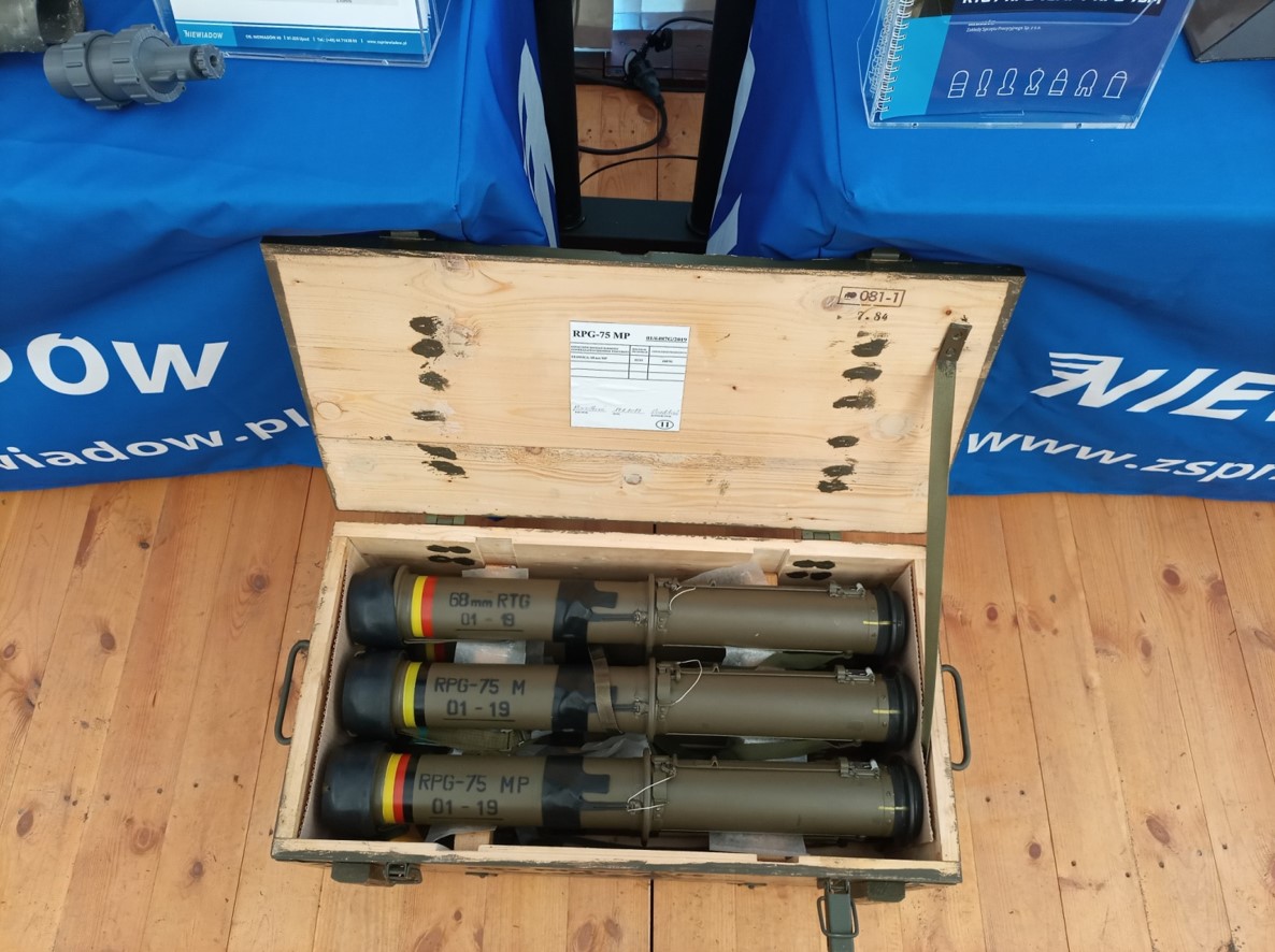 Modern RPG-75MP anti-tank weapons developed and produced by ZSP Niewiadów