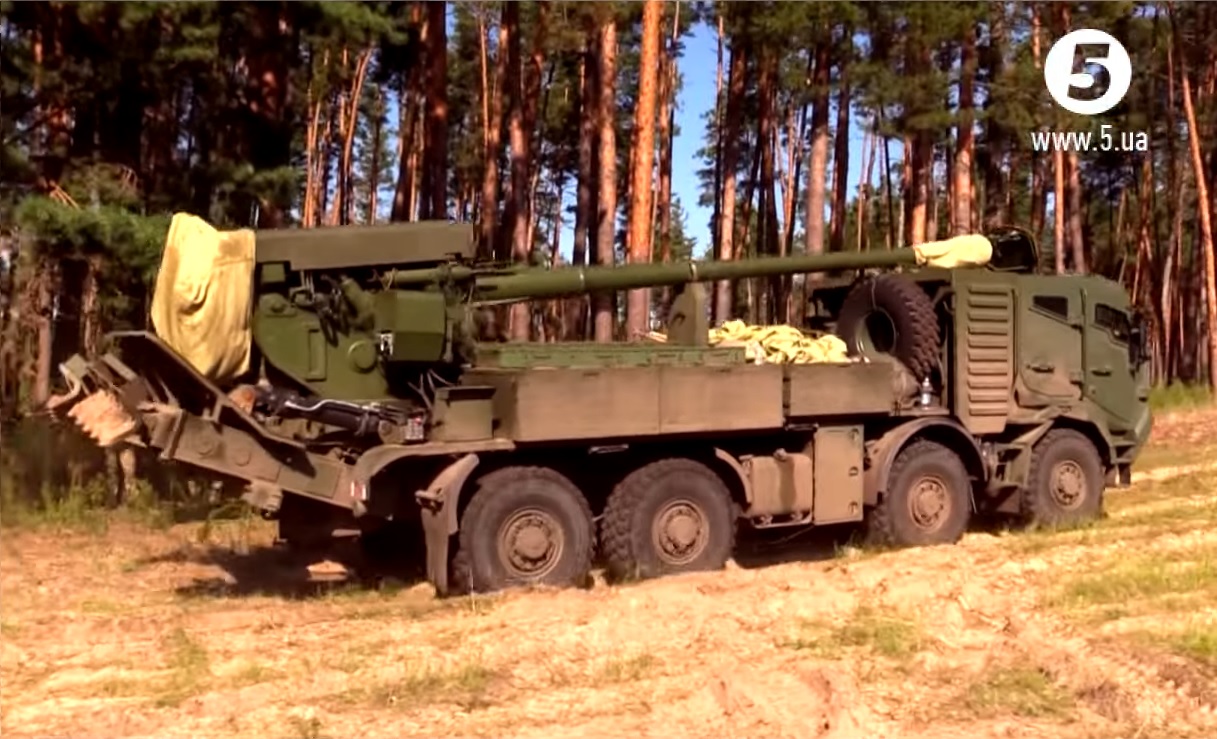 New upgraded 2S22 Bohdana self-propelled artillery system