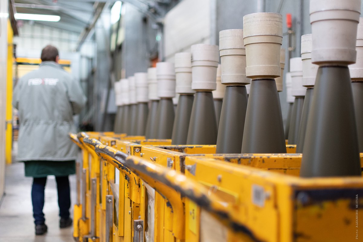 Illustrative photo: production of 155mm artillery ammunition at Nexter, France / Defense Express / Why Ukraine's Ammo Company Chose Lithuania to Open an Explosives Factory There