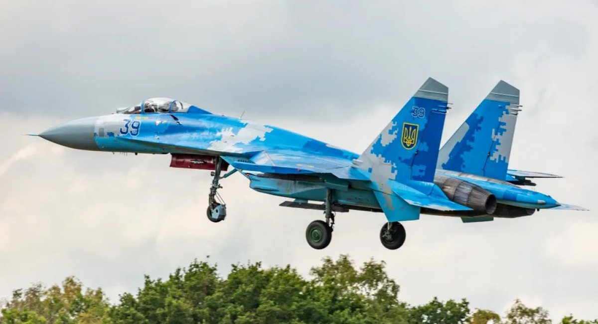 Ukraine raised funds to buy fighter jets for Air Force, Illustrative photo of a Ukrainian Su-27, Defense Express