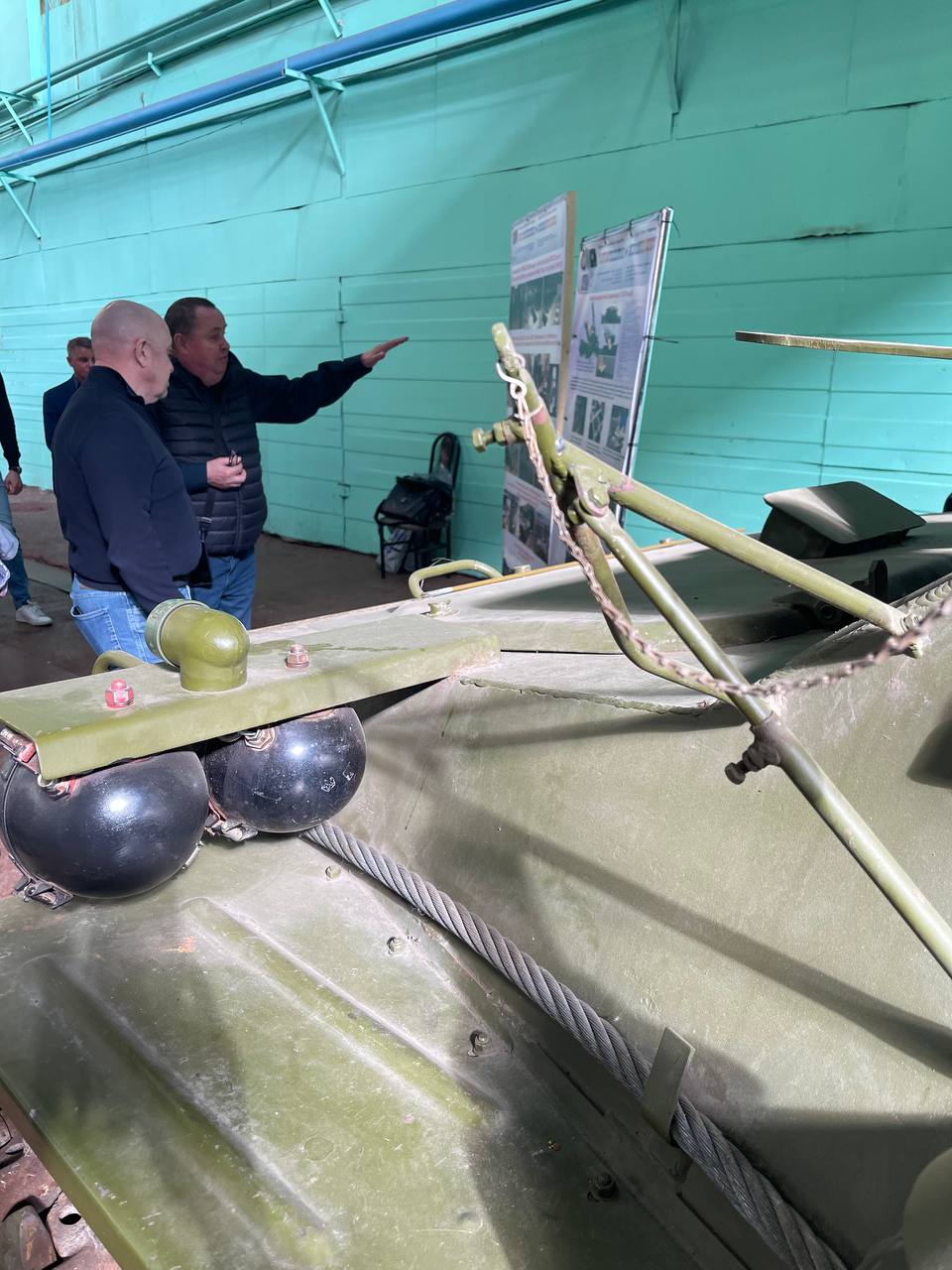 Wagner Group chief Yevgeny Prigozhin at the Muromteplovoz plant, June 2023