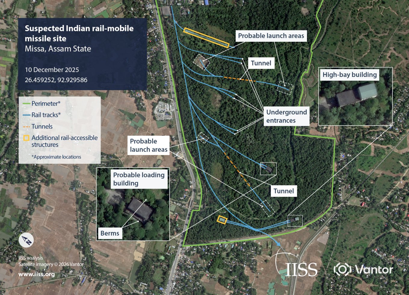 Missi facility where rail-based Agni-P may be serviced