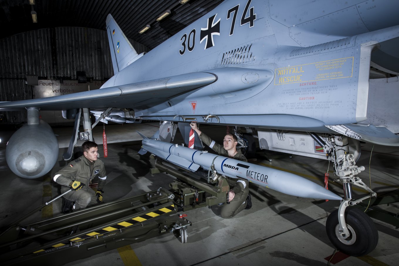 Poland to Buy New AIM-120D Missiles — Now More Expensive Than Meteors, Meteor missile on a German Eurofighter