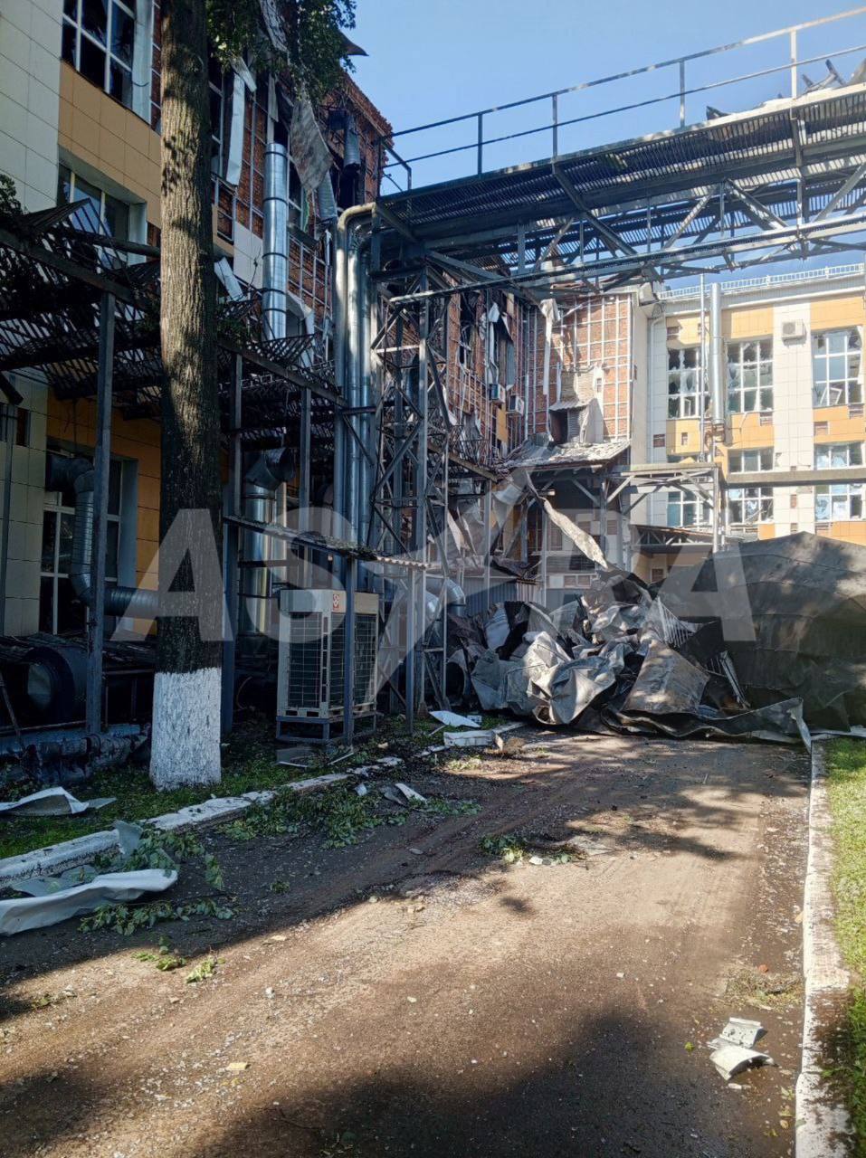 Damage inflicted on the Kupol plant