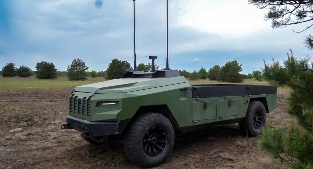 Illustrative photo: Protector UGV in its baseline logistics configuration / Photo credit: Ukrainian Armor