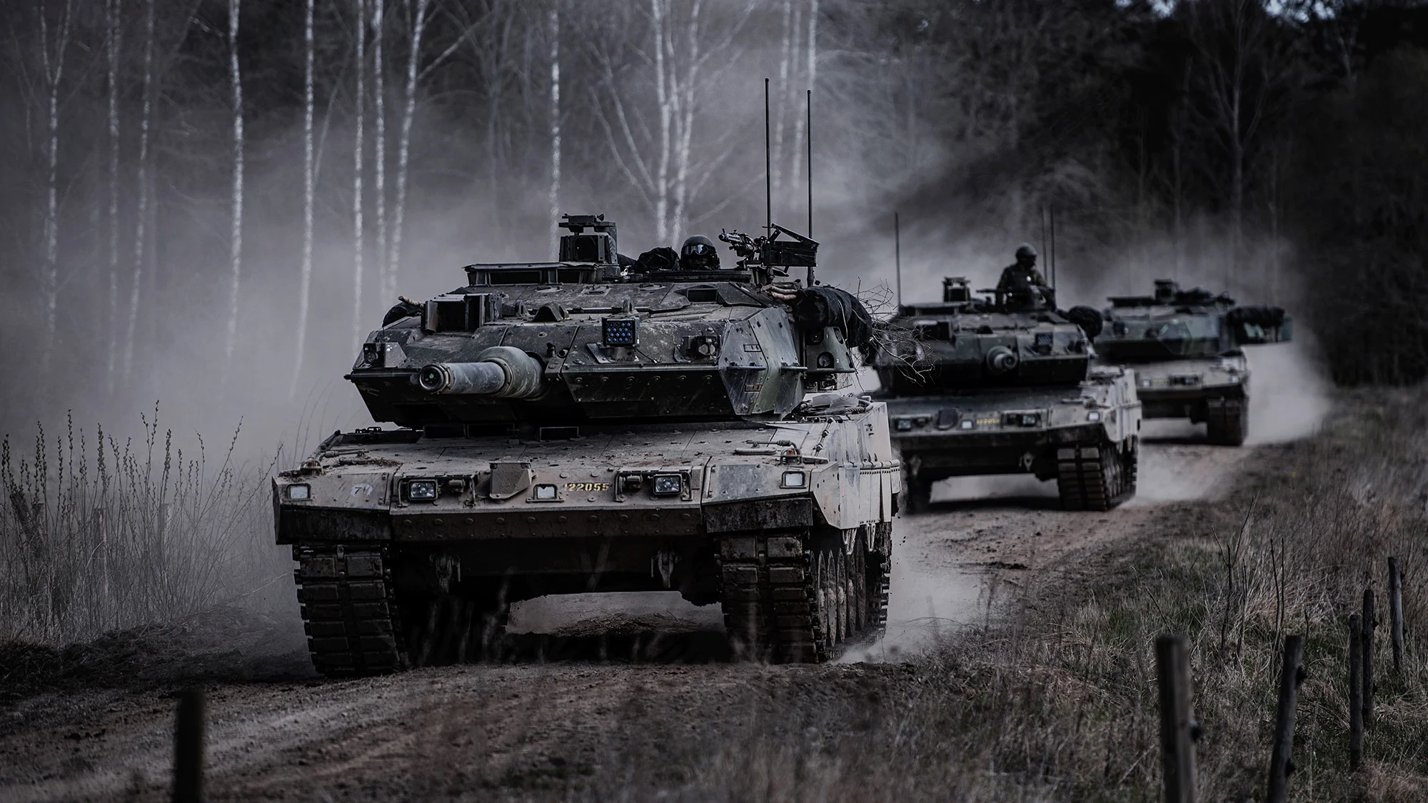 Strv 122 during exercise