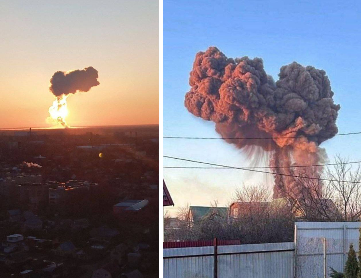 Ukrainian Long-range Weapons Hit Warehouse with Kh-555, Kh-101 Cruise Missiles for Tu-95,Tu-160 Bombers at russian Engels Airbase