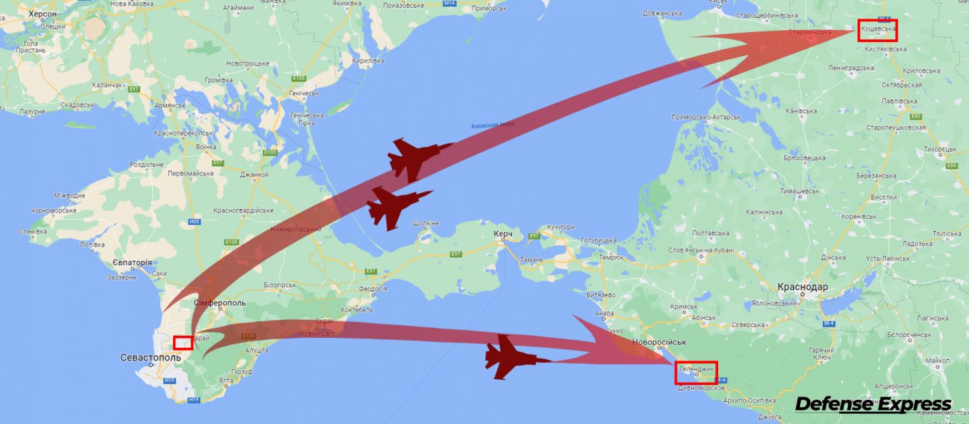 Russia’s MiG-31 Flee From the Occupied Crimea to Threaten NATO Near Kaliningrad, Defense Express, war in Ukraine, Russian-Ukrainian war