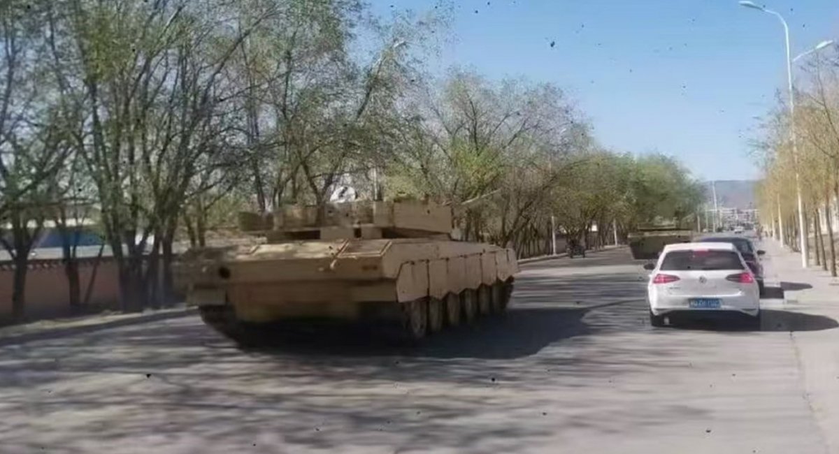 Unknown Chinese tank with a hybrid power plant