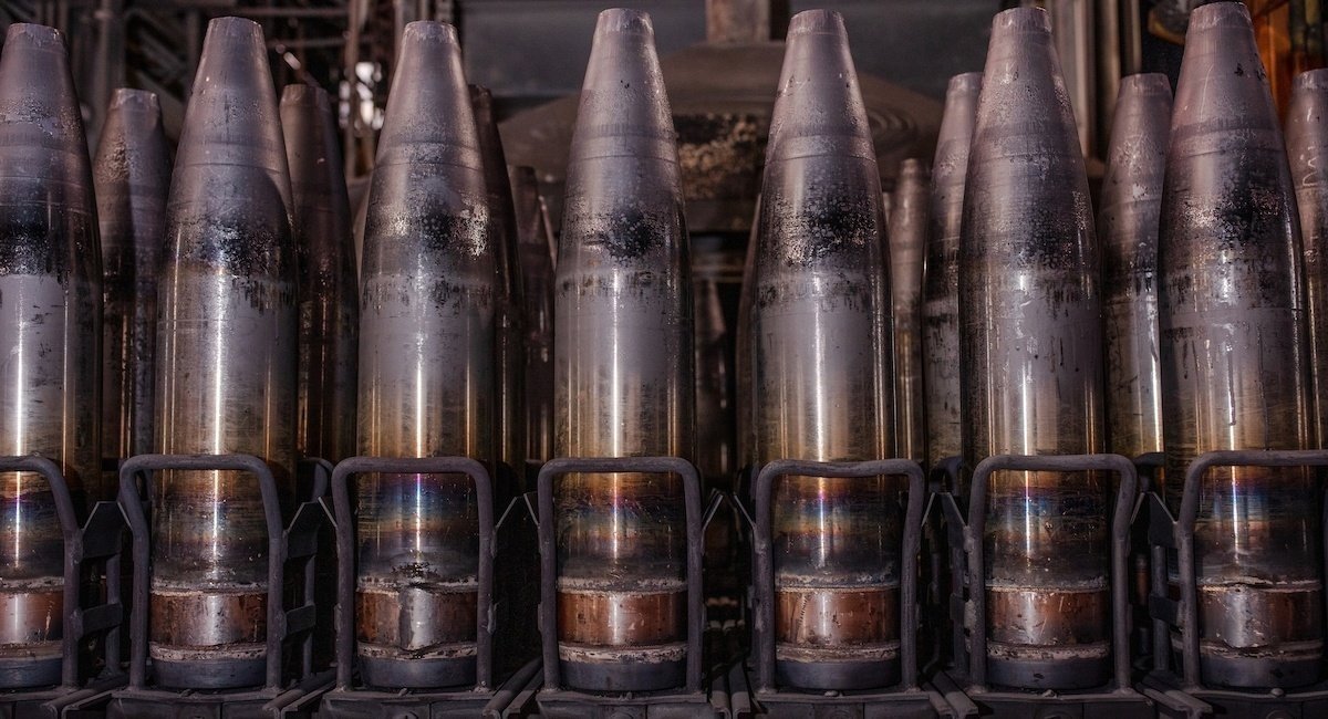 Production of 155mm artillery ammunition at U.S. factories, February 2023