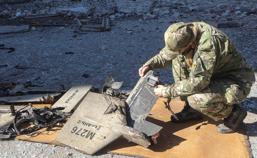 Illustrative photo: remnants of a Shahed-136 found in Kharkiv after an attack on Ukraine, October 6, 2022