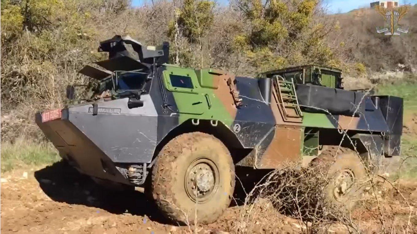 French-made VAB personnel carrier in service with the Ukrainian army, September 2022