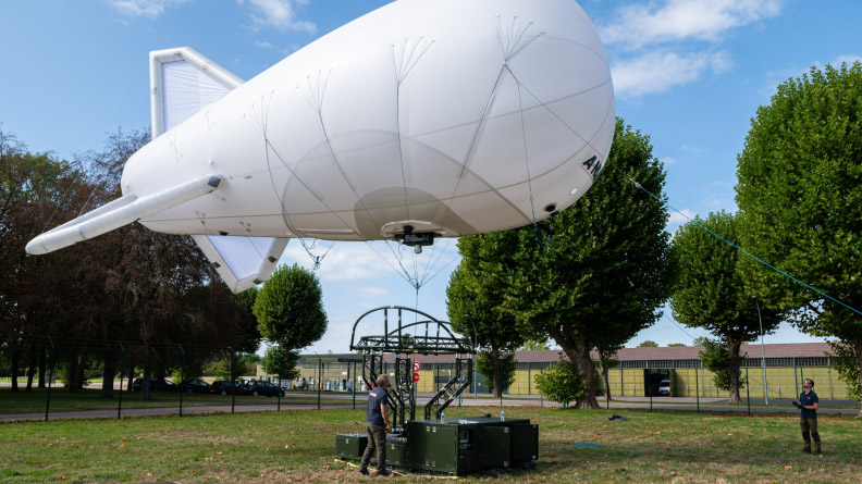 Balloon at French airbase