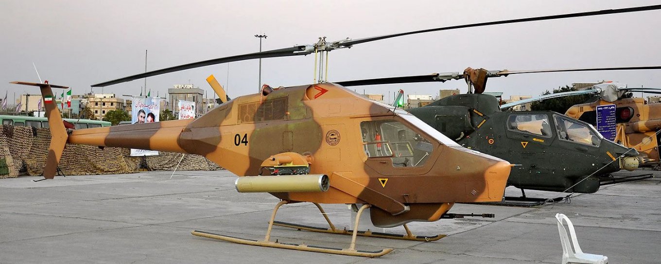 HESA Shahed 285 and AH-1J Cobra in iran