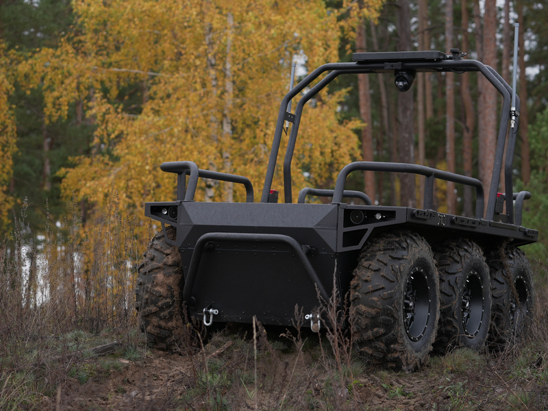 Ukrainian Ratel H UGV Now Equipped to Launch FPV Drones With New Four-Cell Launcher