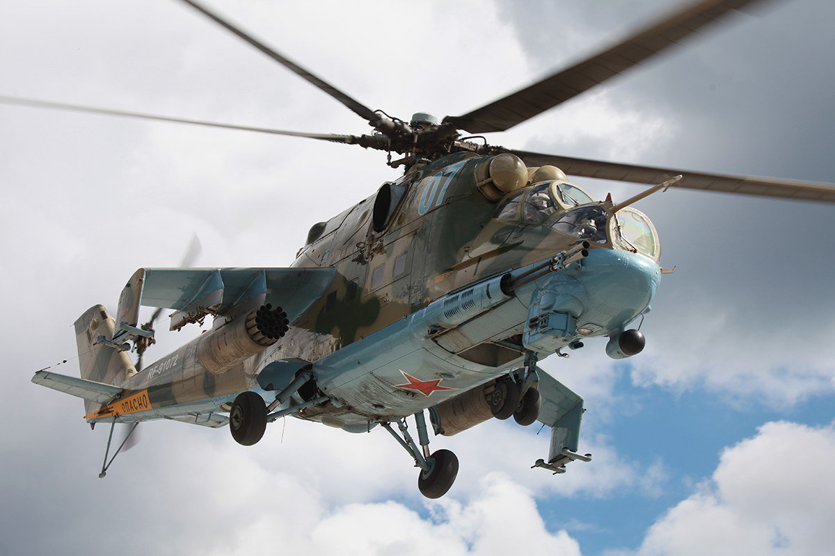 Russian Mi-24P helicopter Defense Express Russian Reserves of Helicopters: Weapon Capabilities and Production Constraints of Mi-24, Mi-35M and Ka-52 Aircraft
