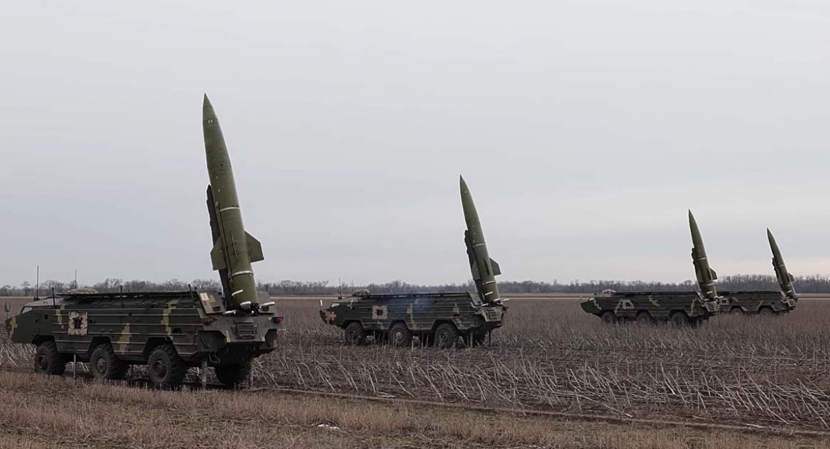 Tochka-U tactical missile system during exercises in the JFO zone. April 2021