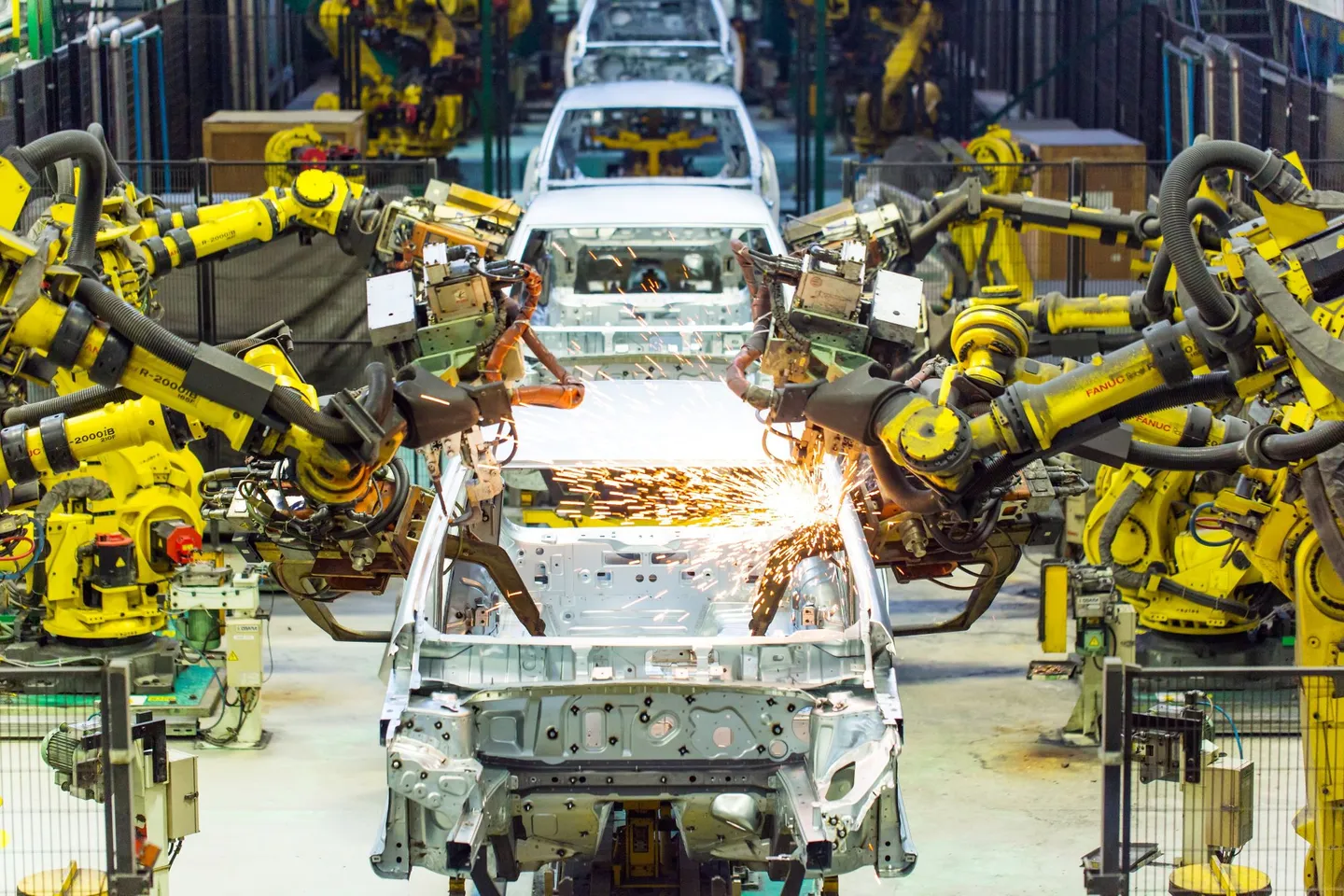 Car production at a Renault plant