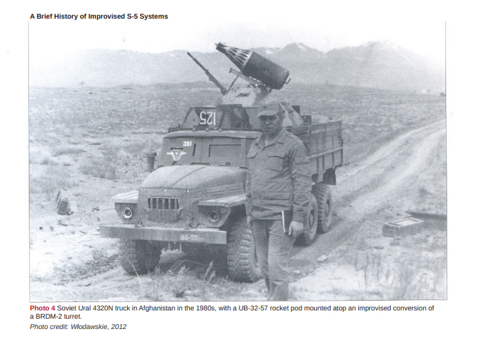 Soviet gun truck with a UB-32 in Afghanistan / News Hub / Even T-62 Used to Carry Improvised S-5 Rocket Launchers: Lessons From Afghanistan, Yugoslavia, Syria