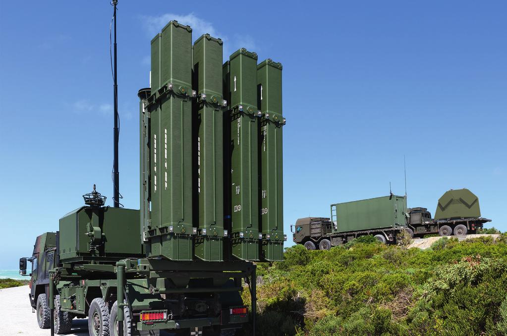 IRIS-T surface-to-air missile system on duty
