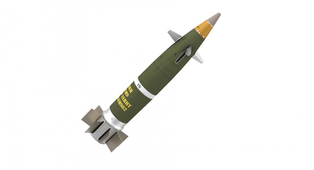 Excalibur precision-guided artillery round with satellite guidance