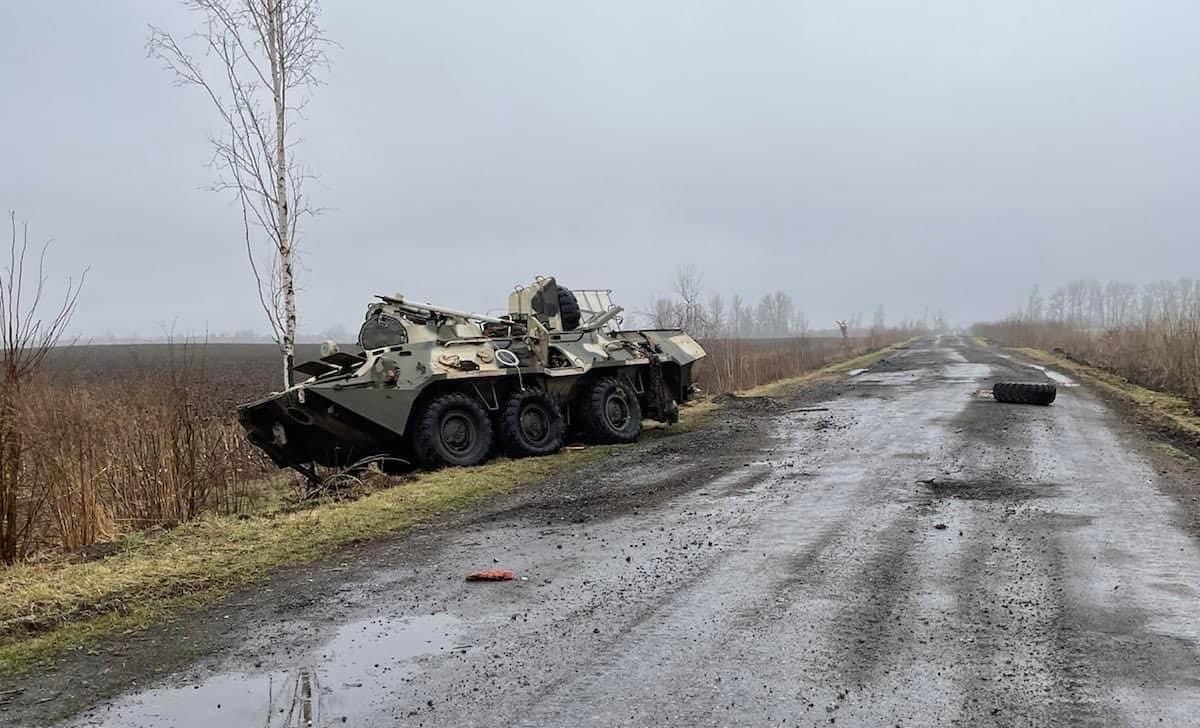 Abandoned Russian BTR-82A, Defense Express, Top Ten Ranking of Russian Armored Vehicle Types by Numbers Lost in Ukraine War