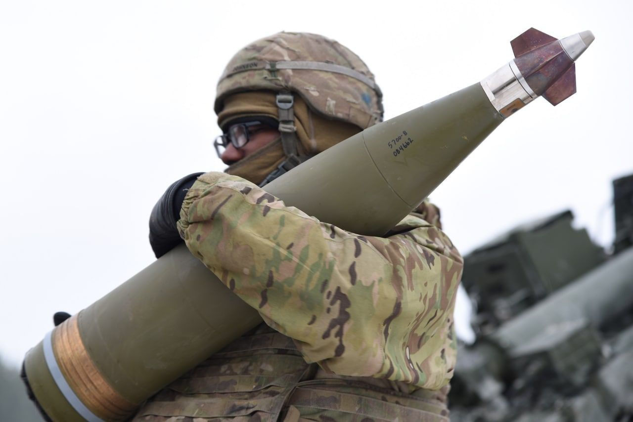 155mm shell with M1156 Precision Guidance Kit (PGK) / Photo credit: U.S. Department of War