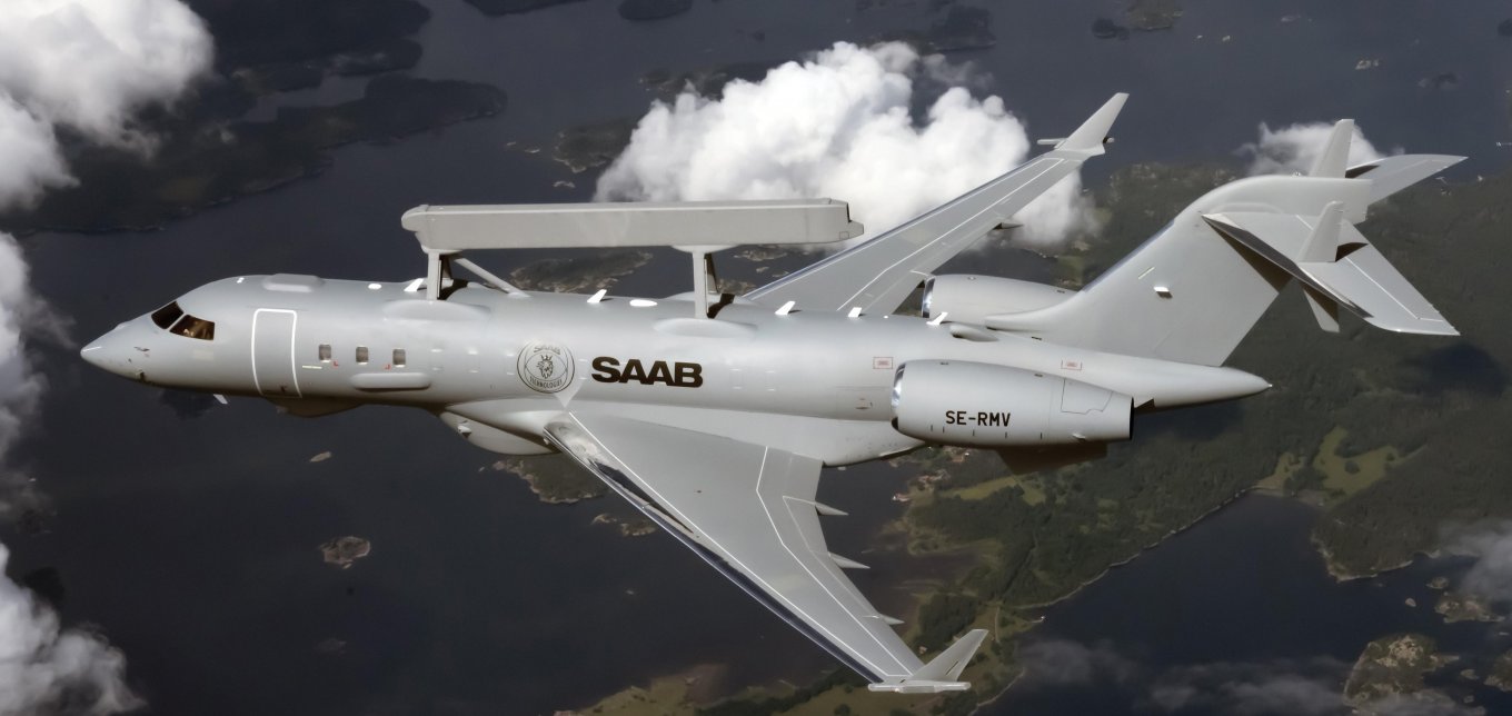 Saab GlobalEye with Erieye radar / Defense Express / Saab Aims to Complete its MQ-9B Unmanned AWACS By 2026